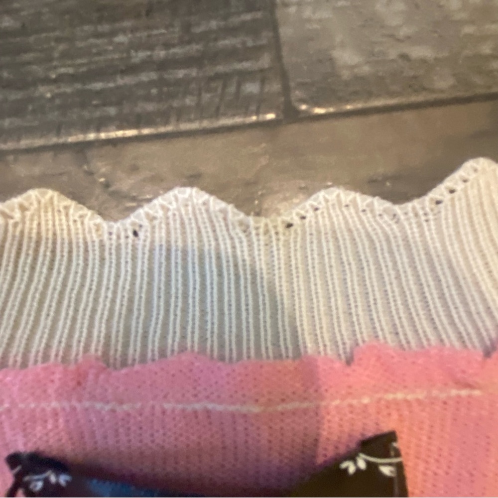 Pink and White Striped Women's Crop Top New with tags - Picture 3 of 7